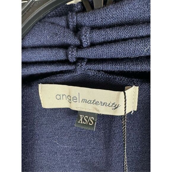 NWT Angel Womens Navy Maternity Cardigan Size XS/S - Picture 2 of 4